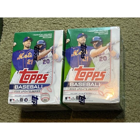 2 New Sealed 2022 TOPPS UPDATE SERIES BASEBALL BLASTER BOX BLOWOUT CARDS W Autos - Picture 3 of 4